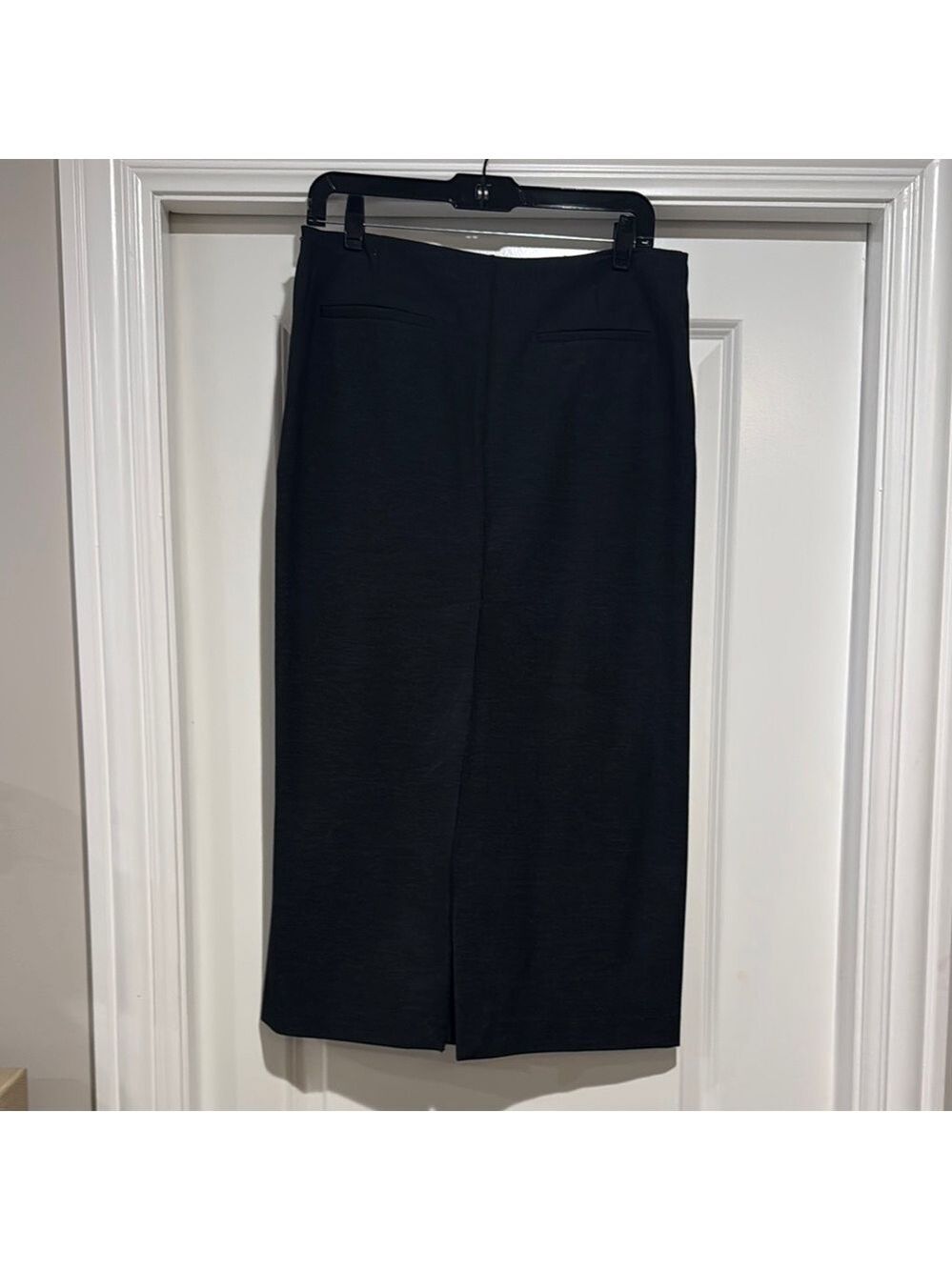 Zara Gray Midi Pencil Skirt for Work - Picture 2 of 3